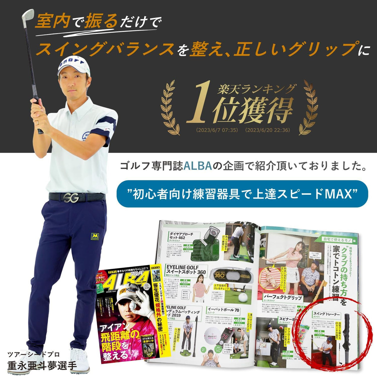 Danact ゴルフ練習器具 スイング矯正 アイアン ゴルフ 室内 練習